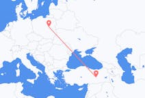 Flyreiser fra Elazığ, Tyrkia til Warszawa, Polen