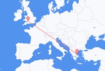Flights from Bristol, England to Skiathos, Greece