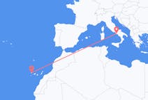 Flyg från Neapel, Italien till Santa Cruz De La Palma, Spanien