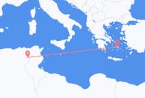 Vols depuis la ville de Tébessa vers la ville de Naxos