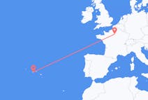 Flyrejser fra Paris, Frankrig til Pico Ø, Portugal