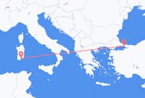 Flyrejser fra Istanbul til Cagliari