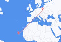Flyg från São Vicente, Kap Verde till Łódź, Polen