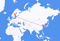 Flyreiser fra Kagoshima, Japan til Stockholm, Sverige