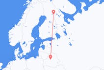 フィンランドのから クーサモ、ベラルーシのへ ミンスクフライト