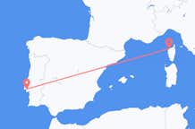 Flyreiser fra Calvi, Frankrike til Lisboa, Portugal