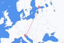 Vluchten van Tallinn, Estland naar Rimini, Italië