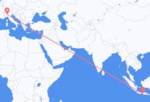 Flights from Yogyakarta to Milan