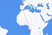 Flyrejser fra Luanda til Santiago del Monte