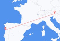Flyg från Klagenfurt, Österrike till Porto, Portugal