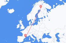Flyreiser fra Girona, Spania til Rovaniemi, Finland