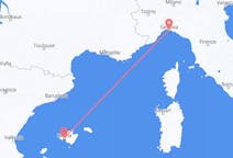Flyreiser fra Genova, Italia til Palma de Mallorca, Spania