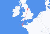 Flights from Brest, France to Leeds, the United Kingdom