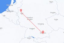 Flyg från München, Tyskland till Duesseldorf, Tyskland