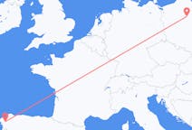 出发地 波兰比得哥什目的地 西班牙圣地亚哥 － 德孔波斯特拉的航班