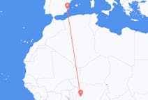 Flyg från Ilorin, Nigeria till Alicante, Spanien