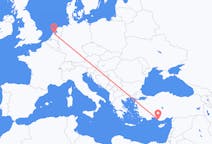 Flyreiser fra Gazipaşa, Tyrkia til Amsterdam, Nederland