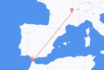 Flyg från Tanger, Marocko till Lyon, Frankrike