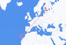 Fly fra San Sebastián de La Gomera til Helsingfors