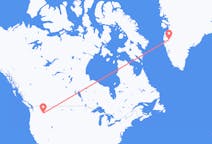 Vluchten van Lewiston, Verenigde Staten naar Kangerlussuaq, Groenland