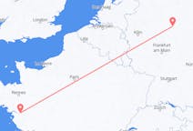 Flyreiser fra Kassel, Tyskland til Nantes, Frankrike