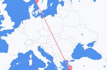 Flights from Kos to Gothenburg