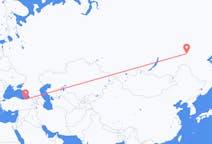 Flights from Neryungri, Russia to Trabzon, Turkey