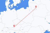 Flyreiser fra Vilnius, Litauen til Salzburg, Østerrike
