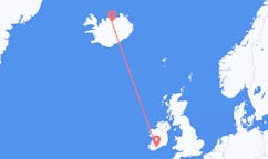 アイルランドのコルクから、アイスランドのアークレイリ行きフライト