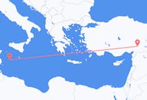 Flyg från Lampedusa till Kahramanmaraş
