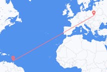 Flyg från St George's, Grenada till Lublin, Polen