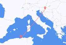 Flyg från Jijel, Algeriet till Zagreb, Kroatien