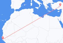 Flüge von Ziguinchor, der Senegal nach Nevşehir, die Türkei