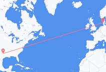 Flyrejser fra Dallas, USA til Esbjerg, Danmark
