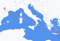 Flights from Heraklion in Greece to Toulouse in France
