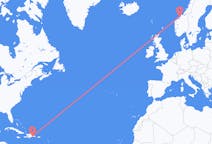 出发地 多米尼加共和国聖多明哥目的地 挪威克里斯蒂安松的航班