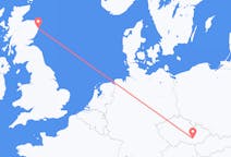 Vluchten van Aberdeen, Schotland naar Brno, Tsjechië