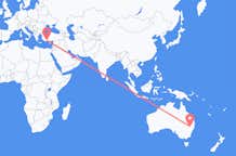 Flyrejser fra Narrabri, Australien til Antalya, Tyrkiet