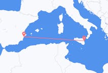 Flyg från Alicante, Spanien till Catania, Italien