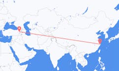 Flyreiser fra Ningbo, til Ağrı merkez