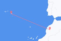 Flyg från Marrakech, Marocko till Ponta Delgada, Portugal
