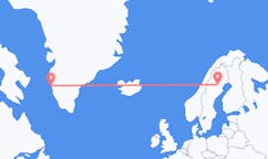 Flyg från Maniitsoq, Grönland till Arvidsjaur, Sverige