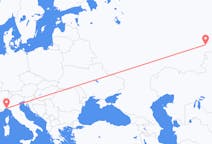 Vols depuis la ville de Tcheliabinsk vers la ville de Gênes