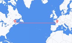 Flyrejser fra Fredericton, Canada til Limoges, Frankrig