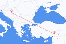 Fly fra Tuzla til Kahramanmaraş