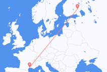 Flights from Savonlinna, Finland to Montpellier, France
