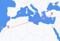出发地 阿尔及利亚廷杜夫目的地 土耳其科尼亞的航班