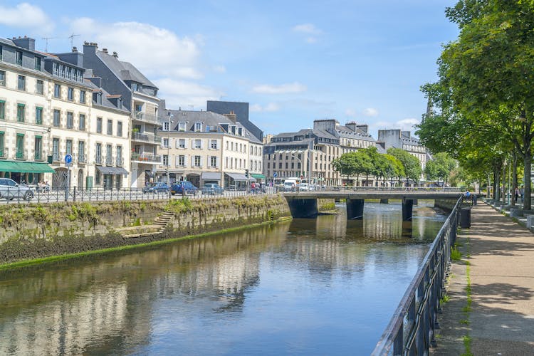 Photo o fcapital of the Finistere department Quimper, France.