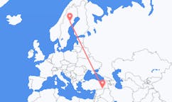 Flights from Lycksele, Sweden to Mardin, Turkey