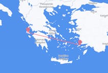 ギリシャのケファリニアから、ギリシャのコス島までのフライト